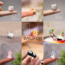 Load image into Gallery viewer, BAIUFOR Super Mini Animals 1 Fairy Garden Miniatures diy Terrarium Figurines Micro Moss Landscape Decor Dollhouse Accessories
